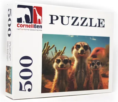 Produktbild von Puzzle Erdmännchen 500 Teile