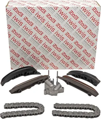 Produktbild von iwis Motorsysteme 59024Set Steuerkettensatz Steuerkette für BMW 3 Touring (E91) 3 Limousine (E90) 3 Limousine (E46) 1 Schrägheck (E87) 5 Limousine