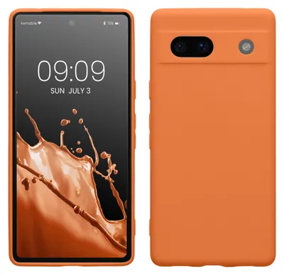 Produktbild von kwmobile Handyhülle für Google Pixel 7a Hülle - weiches Handy Silikon Case - Schutzhülle Cover - Warme Aprikose