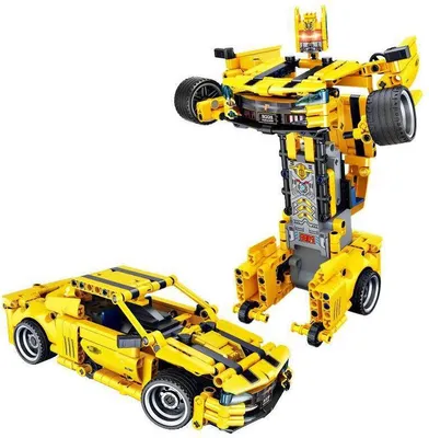 Produktbild von Forange FC9009 Transformer gelb ferngesteuert Klemmbaustein 521pcs Spielzeug Bausatz