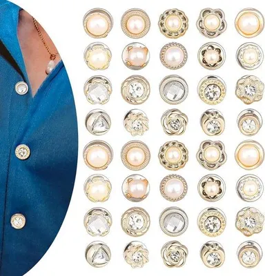 Image de Lot de 40 broches en métal argenté
