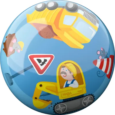 Image de HABA Kleinkindwelt Balle Chantier 14 cm Ø Balle de jeu 2012750001