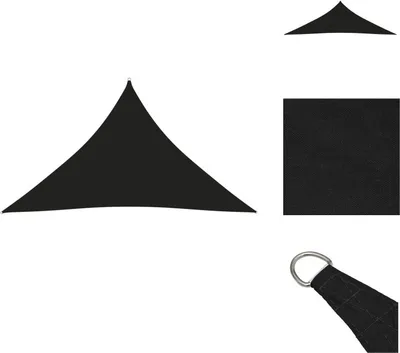 Produktbild von vidaXL Sonnensegel Oxford-Gewebe Dreieckig 4x4x5,8 m Schwarz -  Sonnenschirme & Sonnenschutze