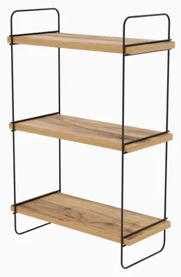 Produktbild von Wandregal aus Holz "Pulalis" - 40 x 20 x 66 cm - Beige