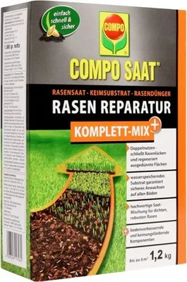 Obrázok produktu pre COMPO 21796 COMPO SAAT Kompletná zmes na opravu trávnika+, 1,2 kg na 6 m²