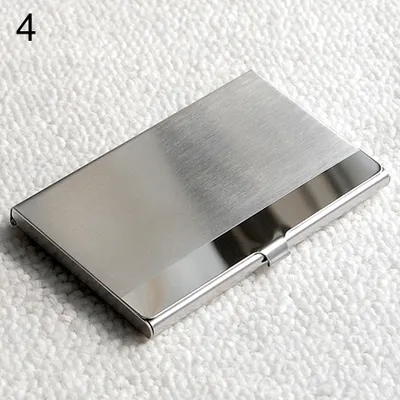 Produktbild von Mode Edelstahl Etui Pocket Box Business ID Kreditkartenetui Abdeckung 2