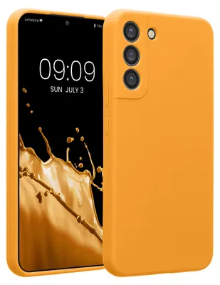 Produktbild von kwmobile Hülle kompatibel mit Samsung Galaxy S22 Plus - Hülle Silikon gummiert - Handyhülle - Handy Case in Fruity Orange