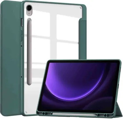 Produktbild von imoshion Trifold Hardcase Klapphülle Samsung Galaxy Tab S9 11.0 Zoll / Tab S10 FE / S9 FE 10.9 Zoll - Grün