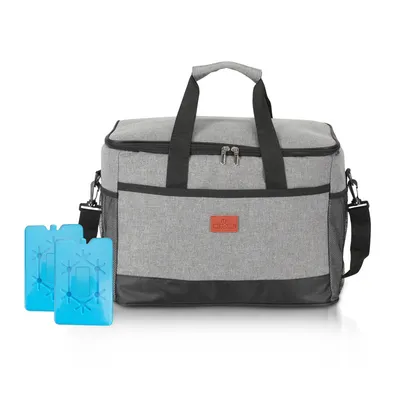 Produktbild von Fiqops Kühltasche leicht und wasserdicht Kühltaschen mit Kühlakku Picknicktasche 15 Liter,Grau