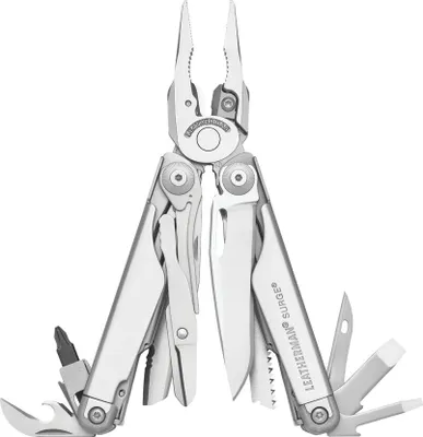 Productafbeelding van Leatherman SURGE multifunctionaal gereedschap 21-in-1, zilver, met 2 bits, in doos