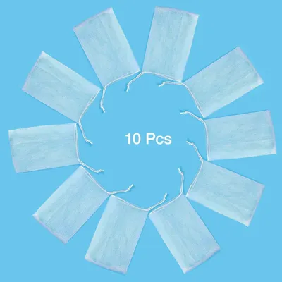 Produktbild von 10 Schaumstoffnetze zum Peeling und als Seifenbeutel mit Kordelzug