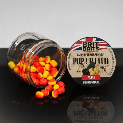 Produktbild von BritBaits Pop Up fluo Faeper-Tűzőszúnyog 7 mm