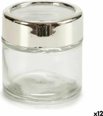 Obrázek produktu pro Průhledná plastová skleněná nádobka 80 ml 6,2 x 6,2 x 6,2 cm (12 ks)