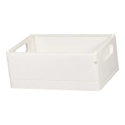 Imagen del producto de Cesta de almacenamiento plegable, cesta de almacenamiento plegable, cesta de almacenamiento de plástico, contenedor plegable para armario, cesta de almacenamiento de juguetes, cesta de plástico para escritorio, organizador de escritorio