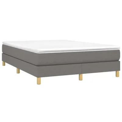 Obrázok produktu pre vidaXL Boxspring posteľ s matracom Tmavo šedá 140x190 cm Látka