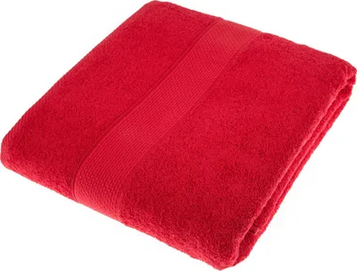 Obrázek produktu pro HOMESCAPES Plážová osuška z froté 100% bavlny 100x180cm - červená