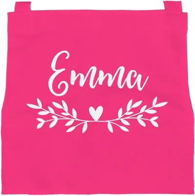 Produktbild von personalisierte Kinderschürze mit Namen Hez Küchenschürze, Kochschürze/Backschürze Bastelschürze Mädchen SpecialMe pink 3-6 Jahre