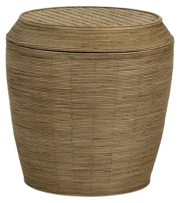 Produktbild von Pomax Tambou Hocker, Natur, Ø 45 x H 45 cm