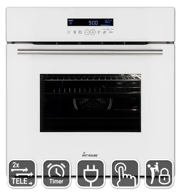 Image de Four encastrable, electrique, 60cm 70L Gril Circulation de l'air Air chaud