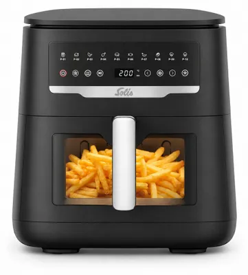 Produktbild von Solis Heißluftfritteuse Uno mit 7 L, 2.200 W, Sichtfenster, 10 Programmen
