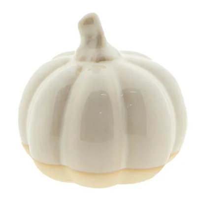 Produktbild von Clayre & Eef Dekoration Kürbis Ø 9x8 cm Beige Braun Porzellan