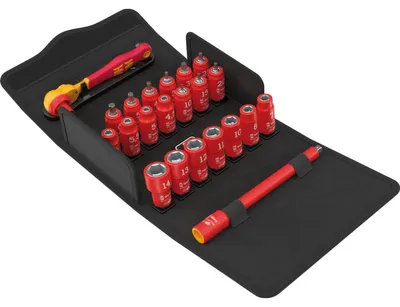 Produktbild von Wera 8100 SA VDE 1 Zyklop Knarrensatz 1/4 (05004967001)
