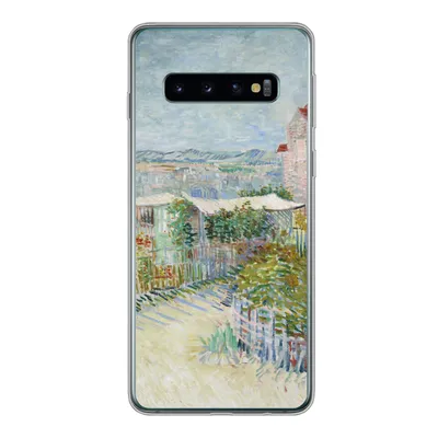 Produktbild von MuchoWow® Handyhülle Schutzhülle Hülle für Samsung Galaxy S10 Montmartre: hinter der Mühle von Galette - Vincent van Gogh Silikon Softcase Handy Hülle - Handytasche