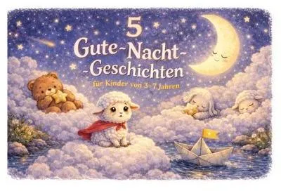 Produktbild von Kinderbuch mit fünf Geschichten und liebevollen Illustrationen zum Vorlesen