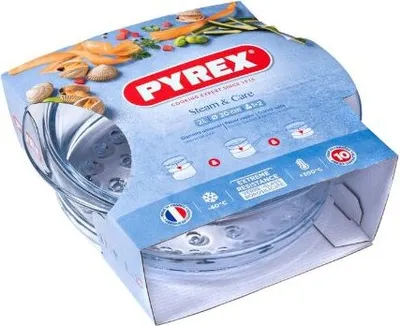 Obrázok produktu pre Panvica do rúry Pyrex Steam&Care Transparentné sklo Ø 20 cm