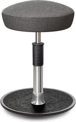 Produktbild von Sitz- Stehhocker Free Regular Hutsitz kvadrat Remix Salz&Pfeffer chr. /schw..