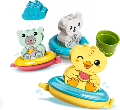 Produktbild von LEGO DUPLO Badewannenspaß: Schwimmender Tierzug, Bausatz, 1,5 Jahr(e), Kunststoff, 14 Stück(e), 447 g