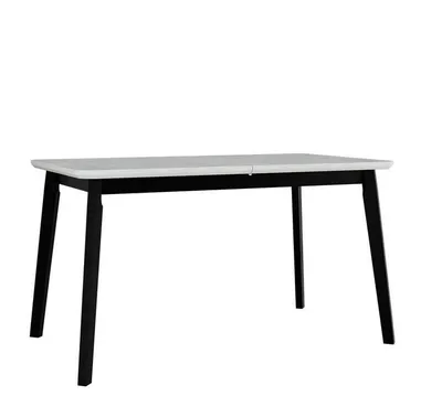 Obrázek produktu pro Rozkládací stůl do jídelny 140x80 cm ANGLETON 7 - bílý / černý