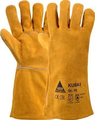 Produktbild von Hase Kuba Schweißerhandschuh aus Rindspaltleder Größe 10 6 Stk