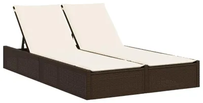 Immagine prodotto di Divano lounge a due posti - Panca da esterno - Panca da giardino - Divano lounge - Divano per due persone - Realizzato in rattan sintetico resistente agli agenti atmosferici