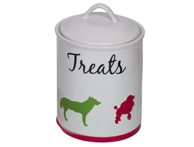 Produktbild von Nobby Hunde Snackdose "FUN" - weiss/bunt - Ø15,5 X 21,5 cm; 73699