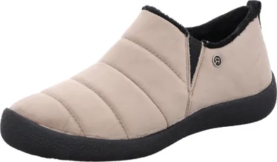 Produktbild von Rohde Damen Hausschuh geschlossen bequem Stretcheinsatz Steppoptik D.Olbia 2000, Größe:37 EU, Farbe:Beige