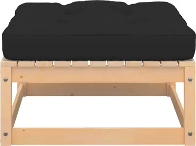 Produktbild von vidaXL Garten-Fußhocker mit Kissen Massivholz Kiefer