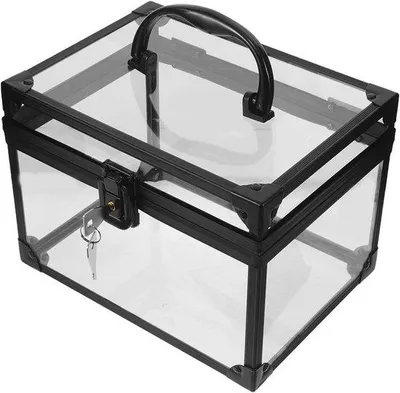 Productafbeelding van CD DVD Opbergbox - Media Houder - Media Ordenen - Transparant Design - 20.5 x 15 x 14.5 cm - Transparant