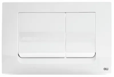Produktbild von Spülknopf Slim - Weiß - 245 X 160 X 17 Mm - Antibakteriell - Wc-spülkasten