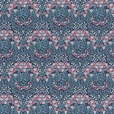 Produktbild von Rasch - "Sophia" Floral Tapete, Vinyl AG4021 (10 m x 53 cm) (Blau/Pink)