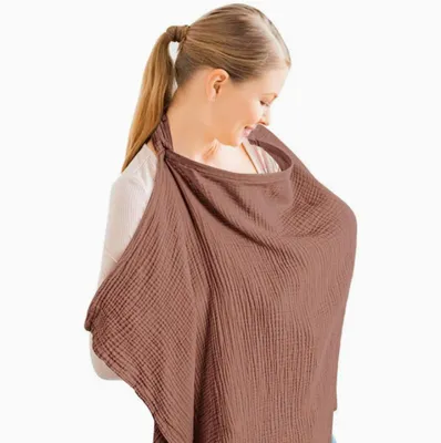 Produktbild von Stilltuch für Unterwegs,75*95cm Atmungsaktive Baumwolle Stilltuch,Verstellbare Schultergurte Stillschal