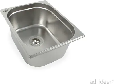 Immagine prodotto di lavello in acciaio inox da 1 1/2" Lavello 325x265x150 mm con scarico Cucina