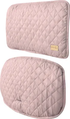 Two quilted seat inserts for a high chair, shown against a white background.