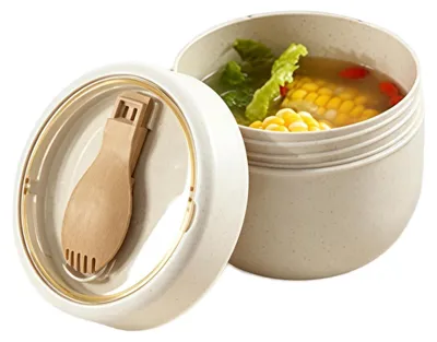Immagine prodotto di Contenitori per zuppa da 600 ml con coperchi e cucchiaio