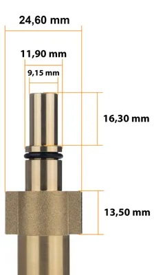 Obrázok produktu pre Rosfix Adaptér s Rýchlospojkou 1/4” – Náhradný Diel pre Tlakové Čističe Bosch, Black+decker, Makita a Stanley | 160 Barov, Bajonet, 12 mm