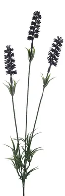 Produktbild von Kunstblume LAVENDEL mit 3 Blüten 62cm.