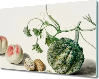 Produktbild von Coloray Schneidebrett Herdabdeckplatte 80x52 cm Kochplattenabdeckung Küchenbrett Hackbrett - Obst Nüsse