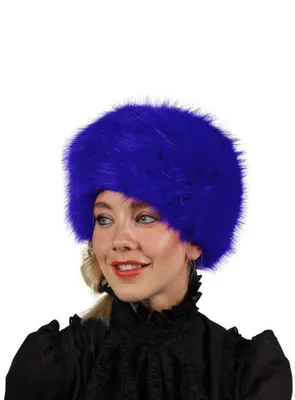 Produktbild von Pelzmütze blau