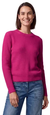 Produktbild von Cecil Damen Pullover mit Rundhals und Struktur