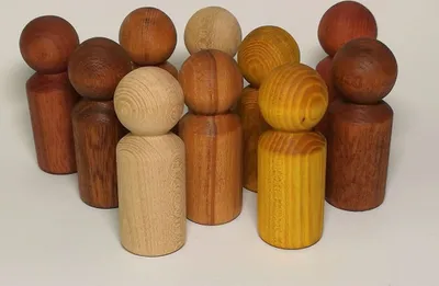 Immagine prodotto di Persone di legno multiculturali (10 pz.) - 48510